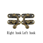 4pcs Box Toggle Latch Hasp Hook Lock Closure for Wooden Jewelry Chest Gift Wine Case L close-up view