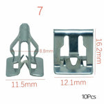 10 Pcs Universal Auto Front Console Dash Dashboard Retainer Rivet Fastener U Type Cli alternate view