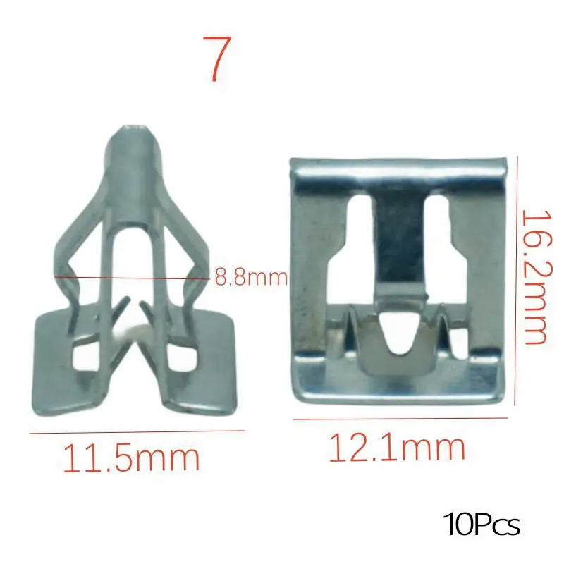 10 Pcs Universal Auto Front Console Dash Dashboard Retainer Rivet Fastener U Type Cli alternate view