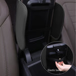 Car Center Console Protector Cover Upgraded Armrest Box Cushion Arm Rest Mat with Side Storage Pocket PU Leather Car Accessories