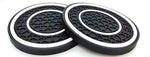 2Pcs 7cm/2.75inch Car Center Console Anti Slip Pad Easy Clean Dustproof Coaster Pvc Doub detail view