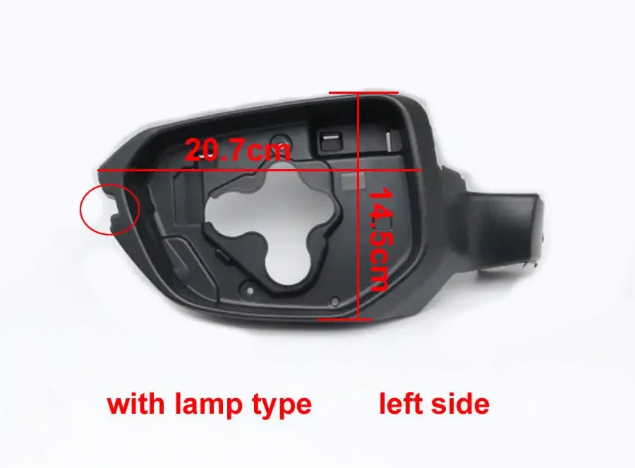 For Honda Civic 10th 2016 2017 2018-2021 Car Accessories Door Wing Mirrors Holder Rearview Mirror Trim Ring Housing Frame 1PCS