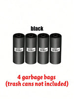 1 Trash Can And 4 Rolls Of Garbage Bags (15 Per Roll, 60 Garbage Bags In Total), Super C detail view