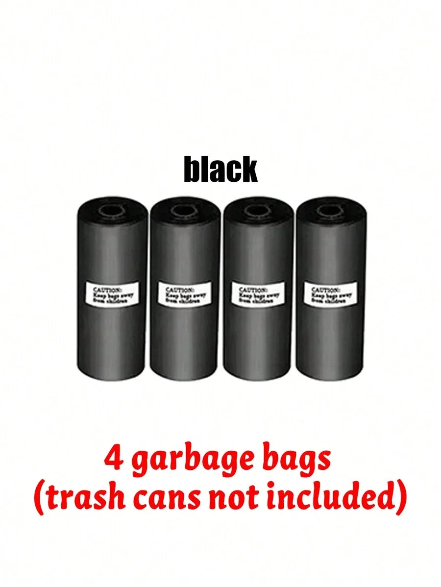 1 Trash Can And 4 Rolls Of Garbage Bags (15 Per Roll, 60 Garbage Bags In Total), Super C detail view