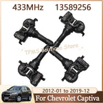4pcs 433MHz TPMS Sensor Tire Pressure Monitor System for Chevrolet Captiva Aveo Malibu Orlando Spark