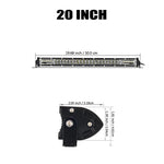 15 Inch 20 Inch 32 Inch LED Light Bar | Super Slim Work Light for Trucks and Offroa additional angle