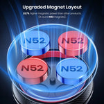 TOPK Magnetic Car Phone Mount | Strong N52 Magnet Dashboard Windshield Car Phone Holde close-up view