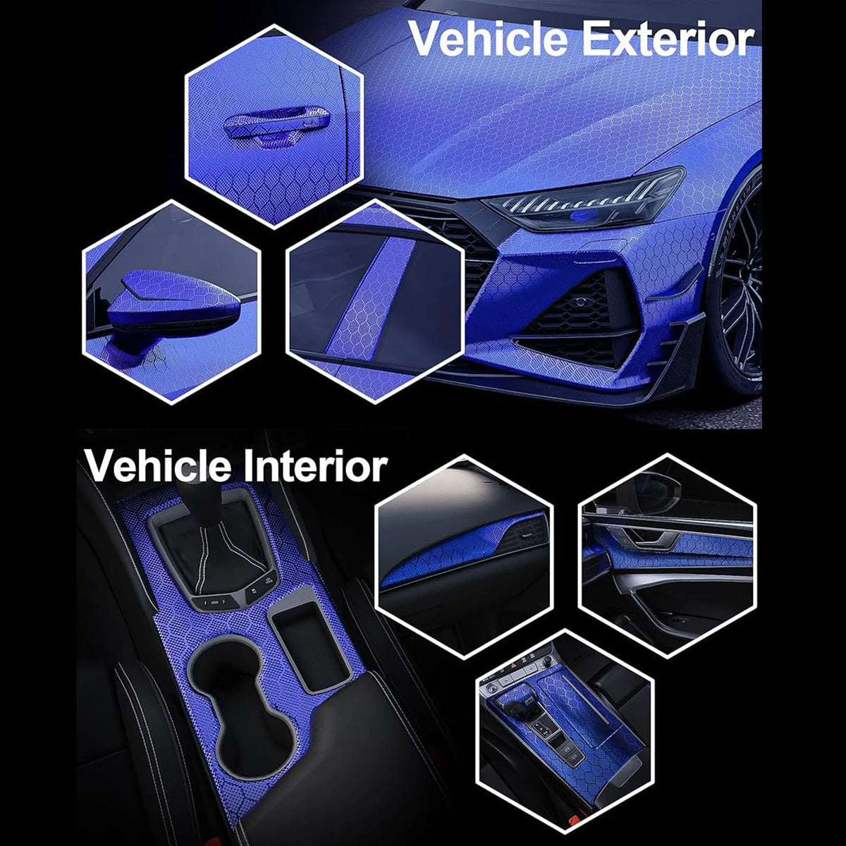 Car Color Changing Film Bubble-free Car Wrap Vinyl Easy To Install Carbon Fiber Wrap For detail view
