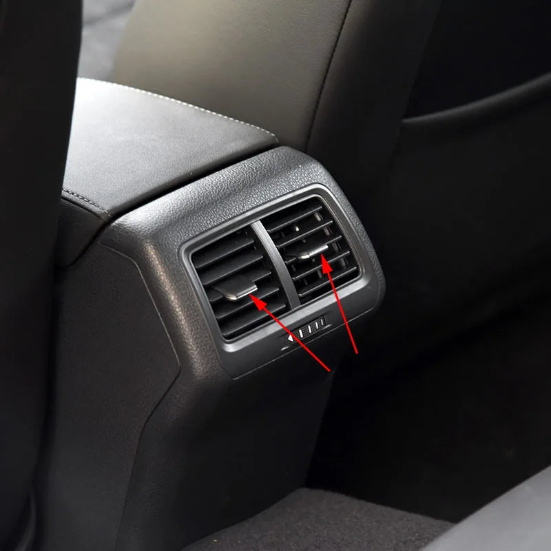 Car Rear A/C Air Conditioner Outlet Clip Tab Pick Air Conditioning Vents Frame Armrest Type C USB For VW Golf 7 MK7 2013-2019
