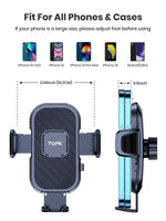 TOPK Car Phone Holder Gravity Stand for iPhone Xiaomi Samsung Car Mobile Support for Das detail view