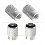 For Leon Racing Flag Emblem 5F MK2 MK3 FR VZ5 Race Flag 4Pcs Aluminum Car Tire Valve Cap detail view