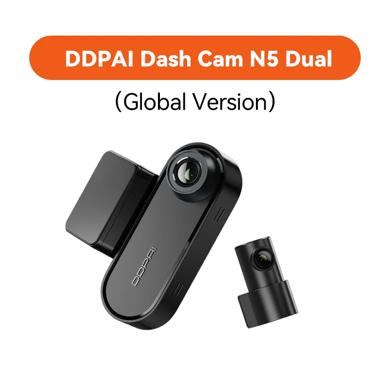DDPAI N5 Dual 4K Dash Cam Front and Rear Ultra HD Dash Camera with NightVIS ADAS GPS alternate view