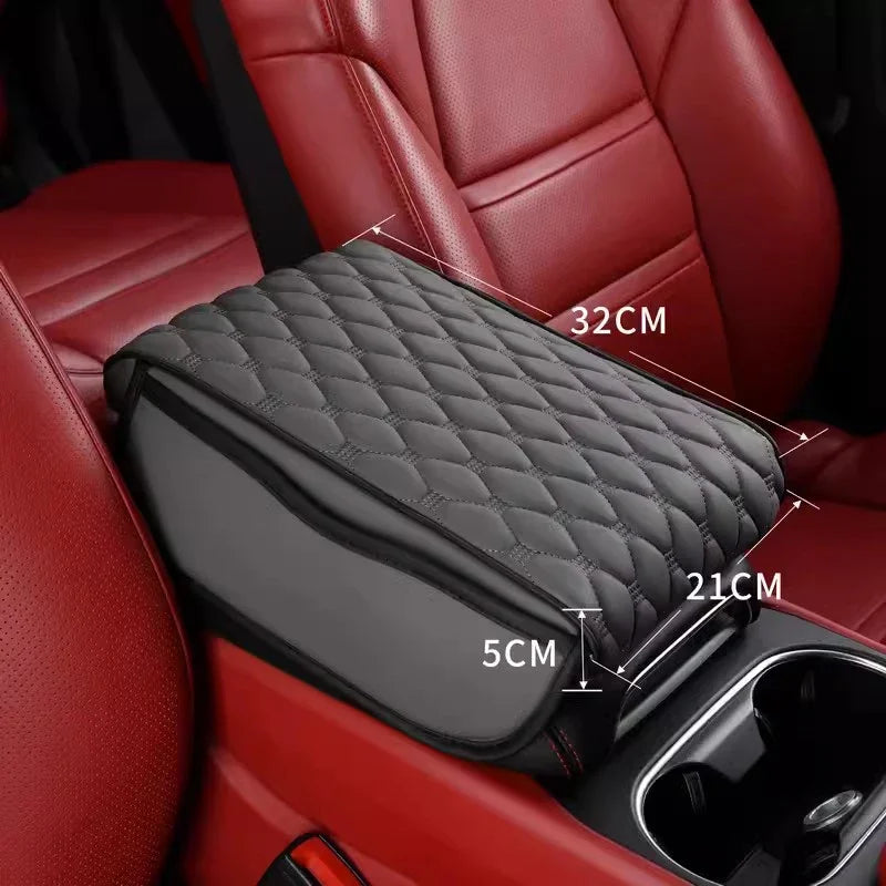 Car Armrest Pad Organizer Bag Thicken Memory Foam Anti Scratch Pads Center Console Car Elbow Rest Storage Pocket Goods