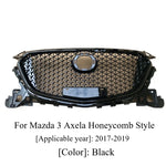 Honeycomb Front Bumper Grille for Mazda 3 Axela 2017-2019 | Racing Air Intake detail view