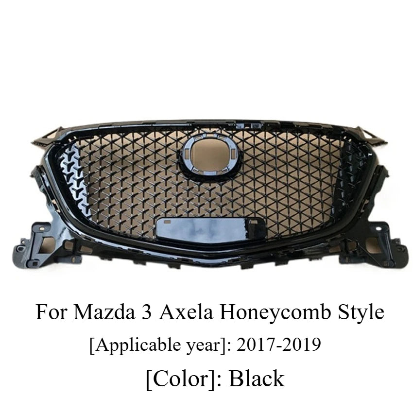 Honeycomb Front Bumper Grille for Mazda 3 Axela 2017-2019 | Racing Air Intake detail view