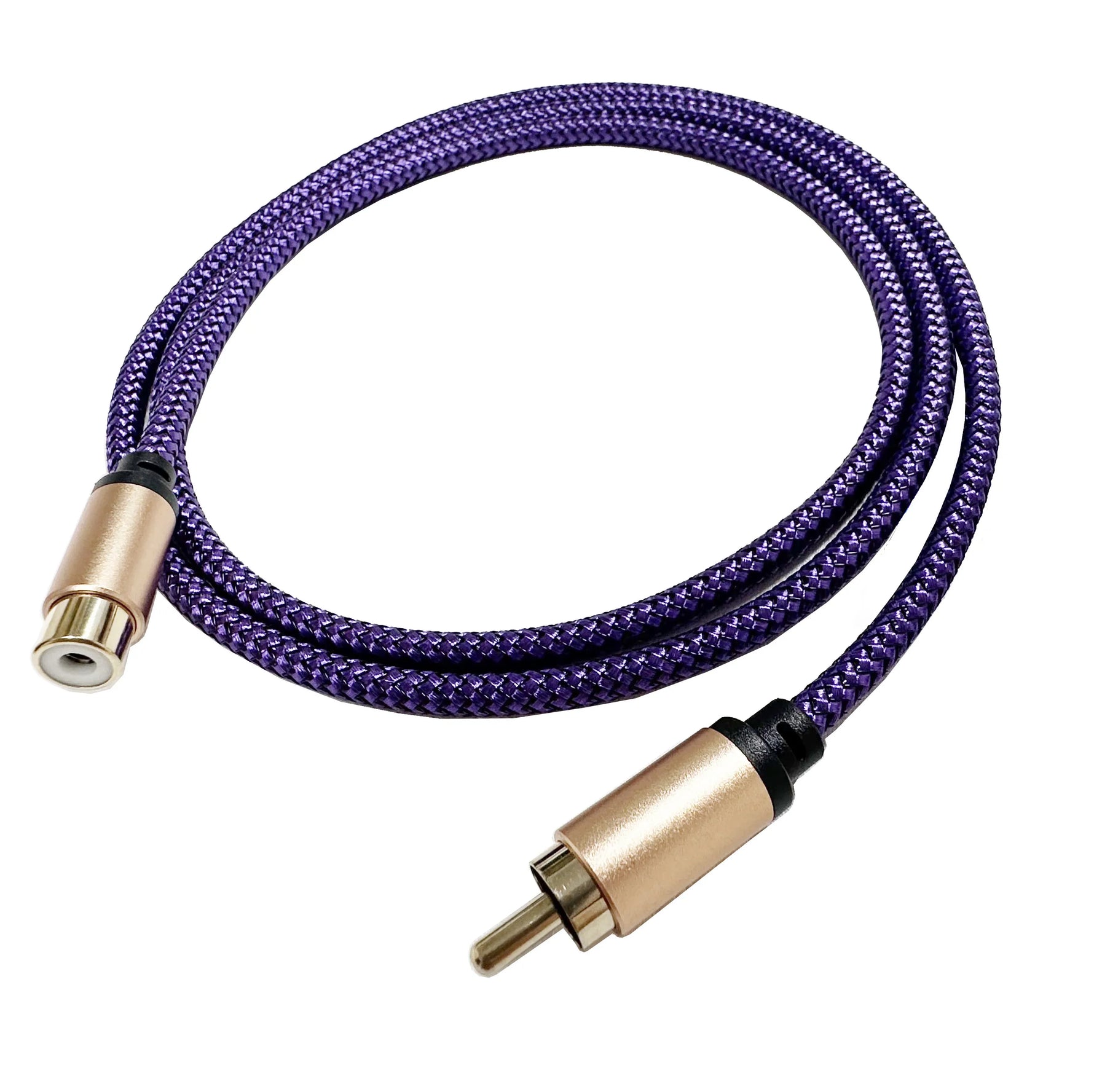 RCA Digital Coaxial Audio Cable | 1RCA Male to 1RCA Male Nylon Braided Subwoofer Cabl lifestyle view