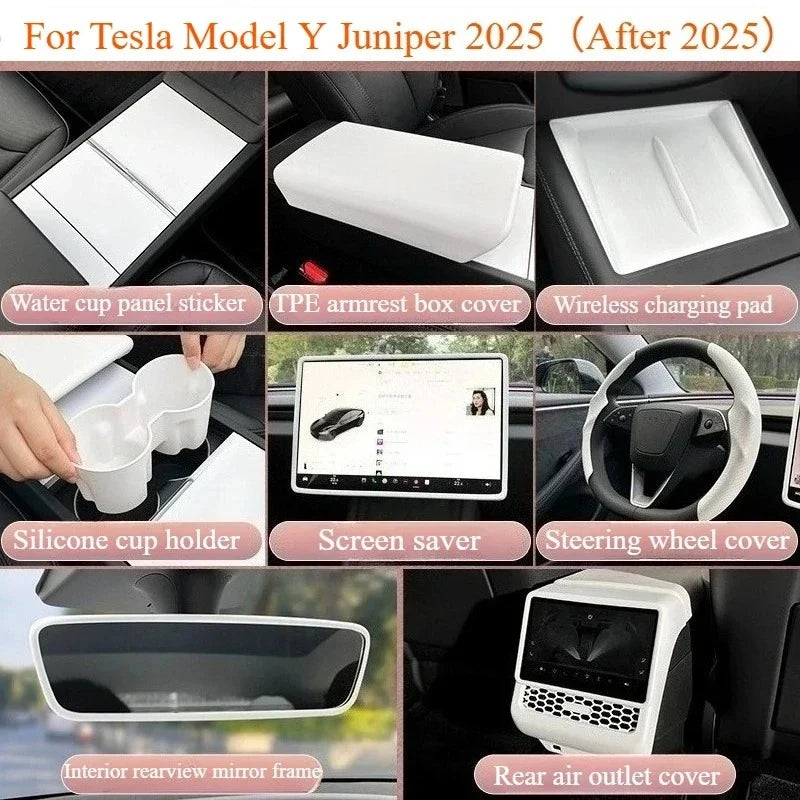 Storage Box for Tesla Model Y Juniper 2025 Accessories Center Console Armrest Storage alternate view