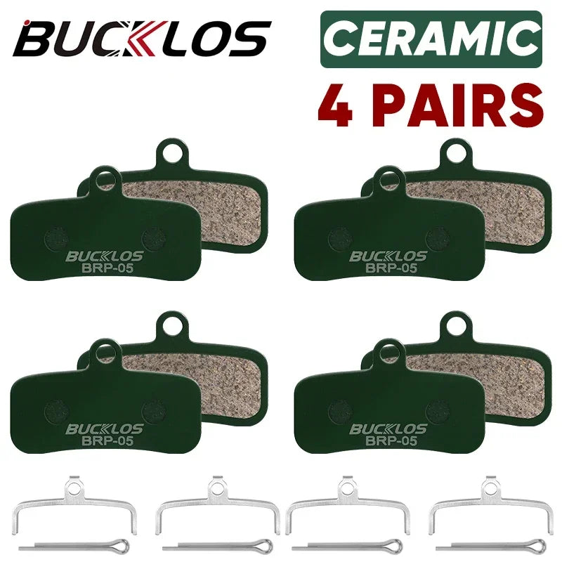 BUCKLOS Ceramic Hydraulic Disc Brake Pads | Wear-Resistant MTB Brake Pads for Shimano lifestyle view