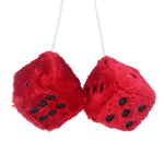 6cm Multicolor Plush Dice Pendant Car Hanging Ornament