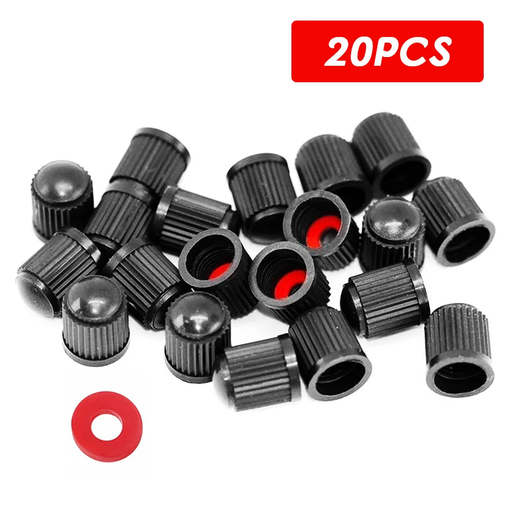 Plastic Tire Valve Dust Caps | Universal Schrader Stem Covers for Car, Bike, Truck detail view