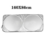 Car Windshield Sun Shade with Storage Pouch | Durable Material Car Sun Visor ,Sun Heat Protection | Car Interior Accessories