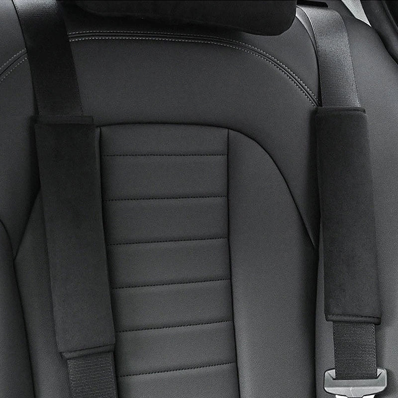 2pcs Seat Belt Covers Car Accessories Accesorios Coche Car Shoulder Pad Seat Belt F additional angle