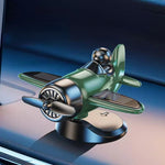 1 Pcs Solar Powered Rotating Airplane Car Dashboard Ornament 360° Auto Spin Decor Airplane Ornaments Car Interior Decoration