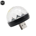 RGB LED USB Car Atmosphere Lamp DJ Disco Ball additional angle