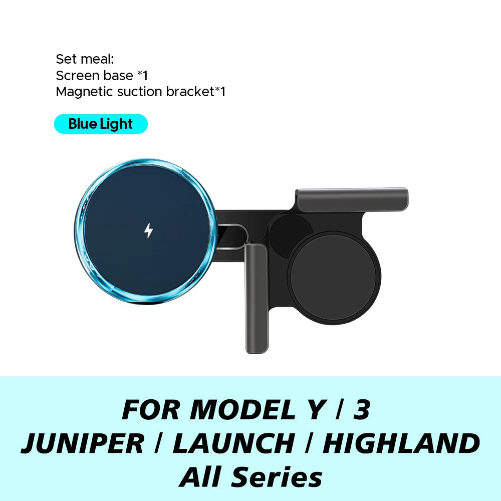 Car Phone Mount Holder 15W Magnetic Wireless Charger | Compatible with MagSafe for additional angle