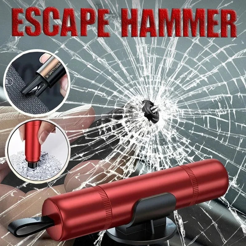 2-in-1 Car Safety Hammer Emergency Window Breaker Seat Belt Cutter Escape Rescue Tool alternate view