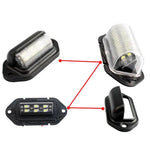 2PCS 6 LED Car License Number Plate Light For SUV Truck Trailer Van Tag Step Lamp Whi alternate view