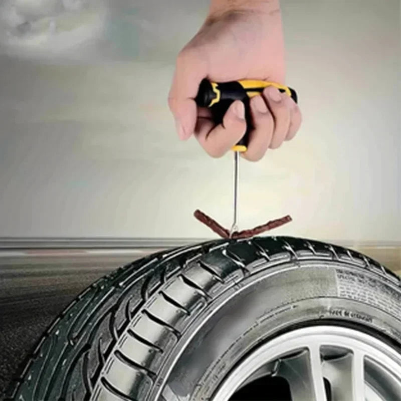 Car Tire Repair Kit Puncture Plug Tools Tyre Puncture Emergency for Tire Strips Stirri close-up view