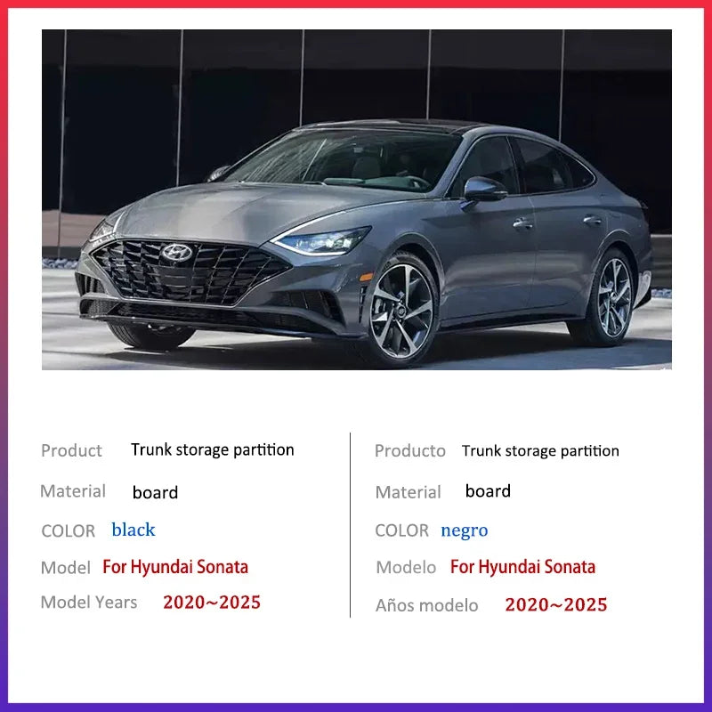 For Hyundai Sonata DN8 2020~2025 2022 Car Thickening Trunk Storage Partition Multifun alternate view