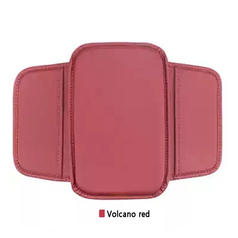Leather Car Armrest Box Pad Center Console Arm Rest Protector Storage Pocket With pocket storage