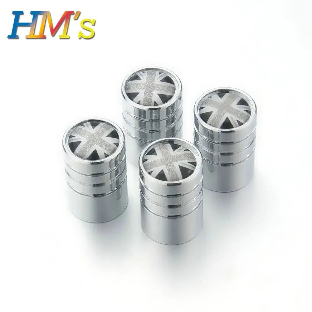 MINI Wheel Valve Caps Set of 4 | For Cooper S One JCW Countryman Clubman All Models lifestyle view