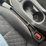 2pcs Car Seat Gap Filler, Dual Slot Design, Car Interior Accessories, Phone & Key Stor close-up view