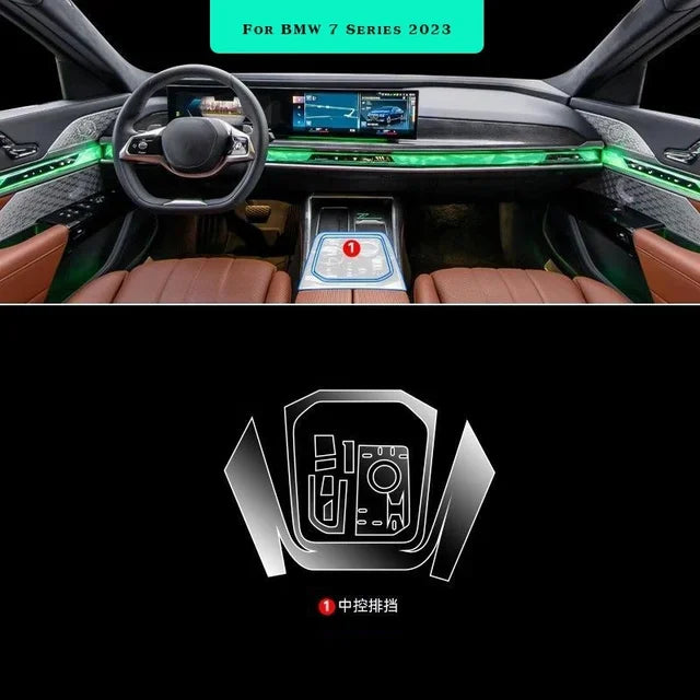 Car Interior Door Center Console Media Dashboard Navigation TPU Anti-scratch Protector F detail view