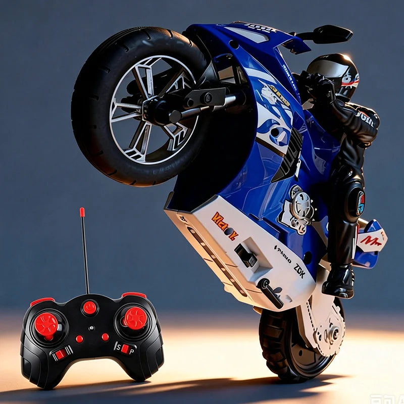 RC Motorcycle 1:10 Electric RC Drift Motorcycle with 4CH Remote Control