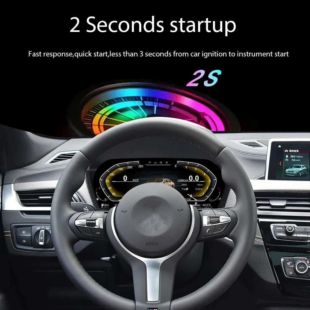 Digital Cluster LCD Dashboard for BMW 1/2 Series X1/X2 2014-2021 | 1920x720 Virtual I lifestyle view