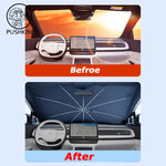For XPENG G6 2023-2025 Windshield Sunshade | Foldable Umbrella Front Sun Protector alternate view
