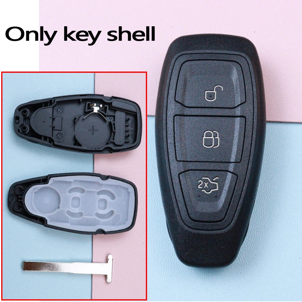 2 3 Buttons 4D83 ID49Chip 433.92MHZ Fsk Car Remote Key Shell Case for Ford Focus C-Ma alternate view