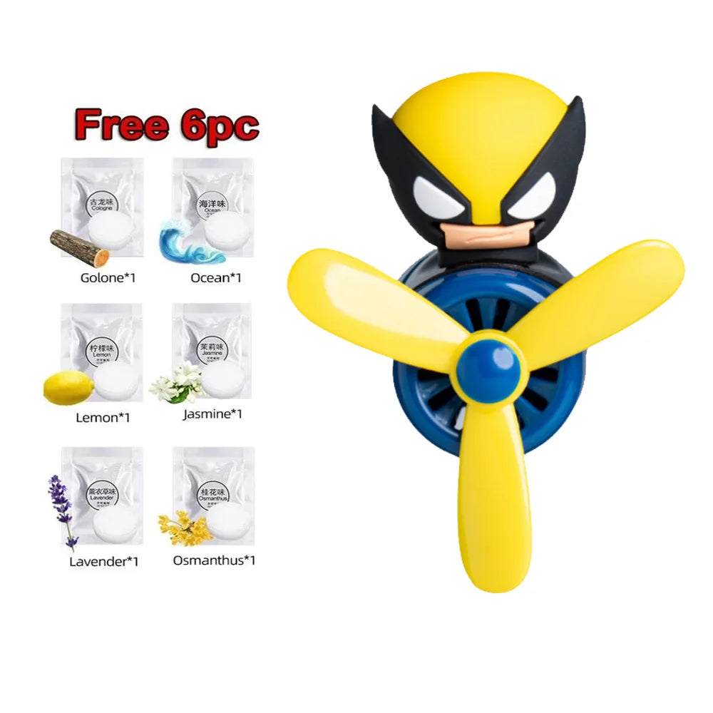 Pilot Bear Car Air Freshener | Vent Clip Aroma Diffuser additional angle