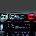 Creative Bulldog Car Freshener | Fun Air Scent Gift Box for Auto Interior close-up view