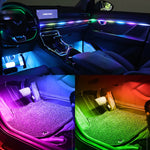KEVANLY 10-in-1 RGB Car Ambient Light Kit | USB & APP Control, Footwell Atmosphere additional angle