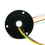 Mini Hole 10mm Hollow Slip Ring 6 Channels Wires 2A Conductive Electric Slipring Rotary Joint Connector 240V AC/DC