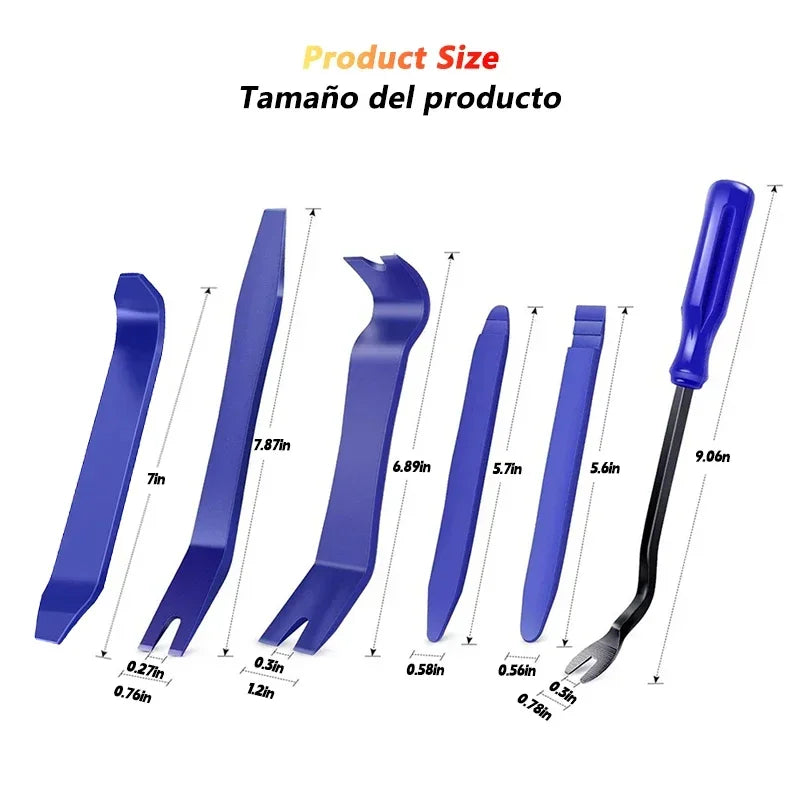 Plastic Car Trim Removal Kit with Pry Tools additional angle