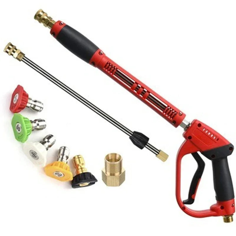 High-Pressure Water Gun Pure Copper | Movable Quick Insertion Cleaning Gun for Car Wash