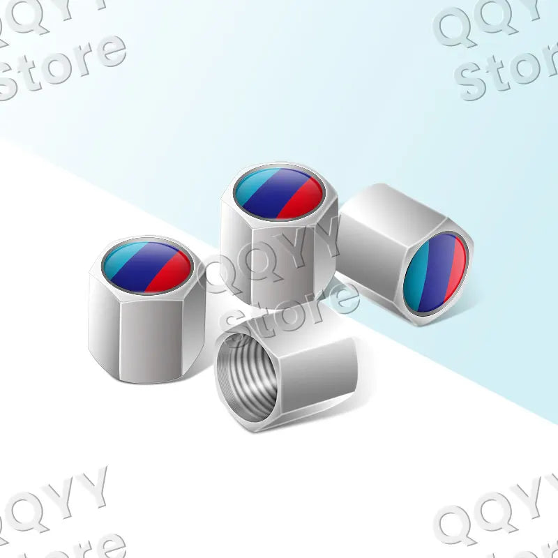 4pcs Metal Alloy Car Wheel Tire Valve Caps | Waterproof Dustproof Tire Stem Covers alternate view