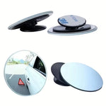 Universal Rimless Blind Spot Mirror 360 Adjustable Convex Rearview Wide Angle Mirror For Car Parking Reverse Safety Driving