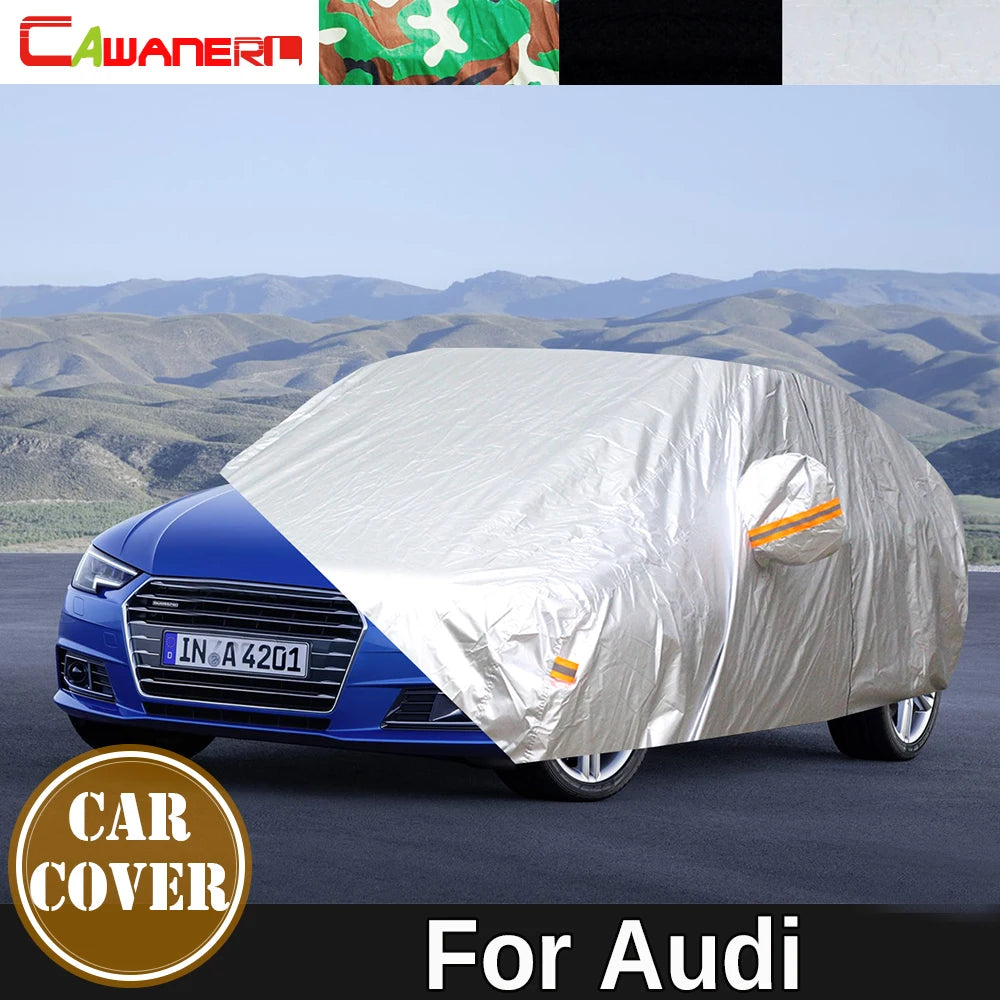 Full Car Cover for Audi A2 A4 A5 Q2 Q4 Q7 A7 | Waterproof Outdoor Sun Shade Snow Rain Protection